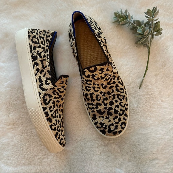 Rothy’s | EUC - The Original Slip On Sneaker - Leopard - Size 9.5 - Picture 1 of 12